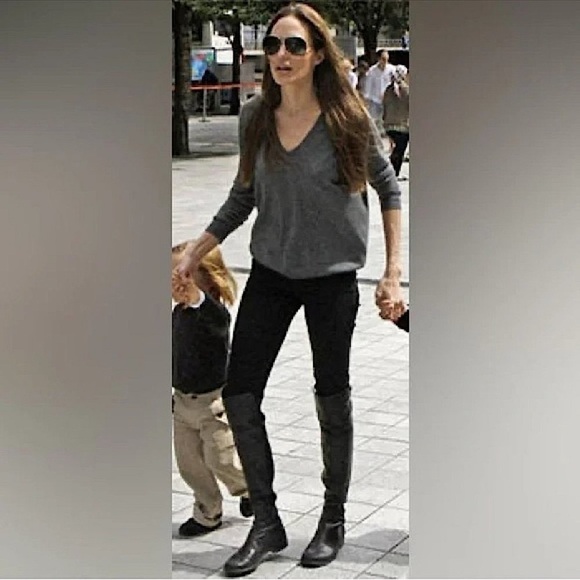 STUART WEITZMAN 5050 Bold Boot black suede over the knee women’s size 5 - Picture 13 of 13